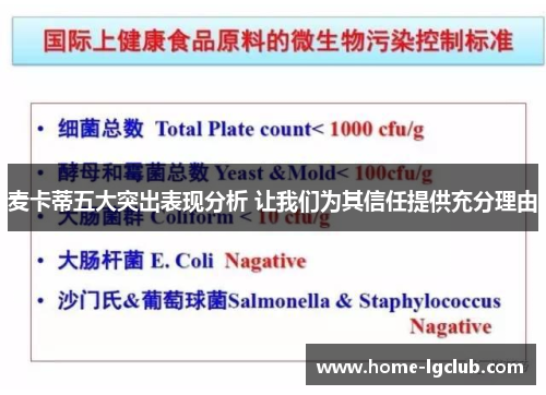 麦卡蒂五大突出表现分析 让我们为其信任提供充分理由